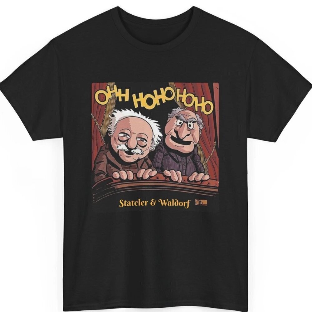 Statler and Waldorf Unisex Tee, M.u.p.p.e.t.s. Fan Gift, Comedy Duo Shirt .